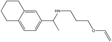 [3-(ethenyloxy)propyl][1-(5,6,7,8-tetrahydronaphthalen-2-yl)ethyl]amine 化学構造式