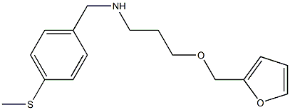 [3-(furan-2-ylmethoxy)propyl]({[4-(methylsulfanyl)phenyl]methyl})amine 结构式