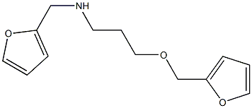 [3-(furan-2-ylmethoxy)propyl](furan-2-ylmethyl)amine 化学構造式