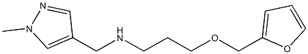 [3-(furan-2-ylmethoxy)propyl][(1-methyl-1H-pyrazol-4-yl)methyl]amine Structure