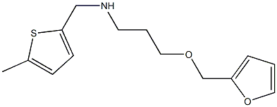 [3-(furan-2-ylmethoxy)propyl][(5-methylthiophen-2-yl)methyl]amine,,结构式
