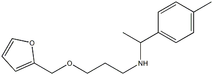 [3-(furan-2-ylmethoxy)propyl][1-(4-methylphenyl)ethyl]amine|