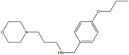 [3-(morpholin-4-yl)propyl][(4-propoxyphenyl)methyl]amine Structure