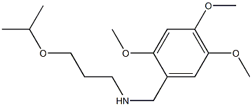 [3-(propan-2-yloxy)propyl][(2,4,5-trimethoxyphenyl)methyl]amine,,结构式