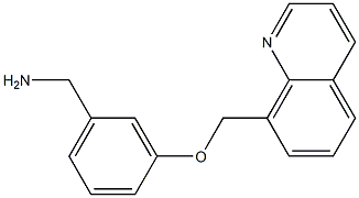 [3-(quinolin-8-ylmethoxy)phenyl]methanamine 结构式