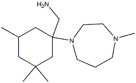 [3,3,5-trimethyl-1-(4-methyl-1,4-diazepan-1-yl)cyclohexyl]methanamine Structure