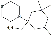 [3,3,5-trimethyl-1-(thiomorpholin-4-yl)cyclohexyl]methanamine Structure