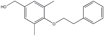 [3,5-dimethyl-4-(2-phenylethoxy)phenyl]methanol 化学構造式