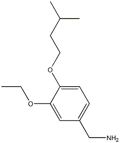 [3-ethoxy-4-(3-methylbutoxy)phenyl]methanamine 化学構造式