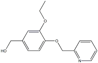 [3-ethoxy-4-(pyridin-2-ylmethoxy)phenyl]methanol,,结构式