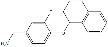 [3-fluoro-4-(1,2,3,4-tetrahydronaphthalen-1-yloxy)phenyl]methanamine