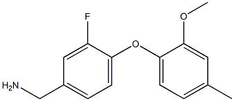 [3-fluoro-4-(2-methoxy-4-methylphenoxy)phenyl]methanamine|