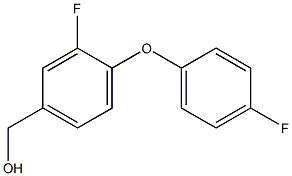 [3-fluoro-4-(4-fluorophenoxy)phenyl]methanol,,结构式