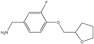 [3-fluoro-4-(oxolan-2-ylmethoxy)phenyl]methanamine Structure