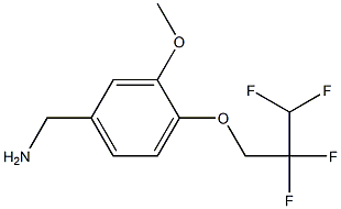 [3-methoxy-4-(2,2,3,3-tetrafluoropropoxy)phenyl]methanamine Structure