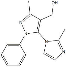 [3-methyl-5-(2-methyl-1H-imidazol-1-yl)-1-phenyl-1H-pyrazol-4-yl]methanol