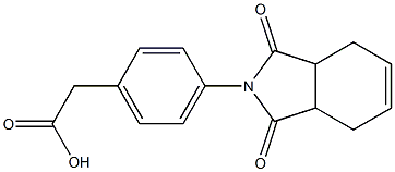 [4-(1,3-dioxo-1,3,3a,4,7,7a-hexahydro-2H-isoindol-2-yl)phenyl]acetic acid Structure