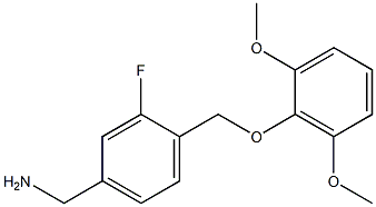 [4-(2,6-dimethoxyphenoxymethyl)-3-fluorophenyl]methanamine