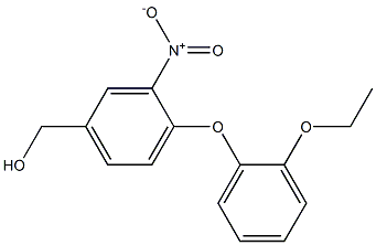 [4-(2-ethoxyphenoxy)-3-nitrophenyl]methanol 化学構造式