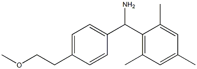 [4-(2-methoxyethyl)phenyl](2,4,6-trimethylphenyl)methanamine,,结构式