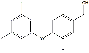 [4-(3,5-dimethylphenoxy)-3-fluorophenyl]methanol,,结构式