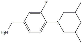 [4-(3,5-dimethylpiperidin-1-yl)-3-fluorophenyl]methanamine