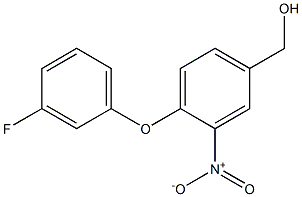 [4-(3-fluorophenoxy)-3-nitrophenyl]methanol 结构式