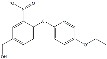 [4-(4-ethoxyphenoxy)-3-nitrophenyl]methanol 化学構造式