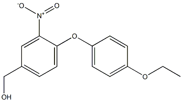 [4-(4-ethoxyphenoxy)-3-nitrophenyl]methanol Struktur