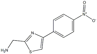 [4-(4-nitrophenyl)-1,3-thiazol-2-yl]methanamine Struktur