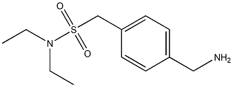 [4-(aminomethyl)phenyl]-N,N-diethylmethanesulfonamide 结构式