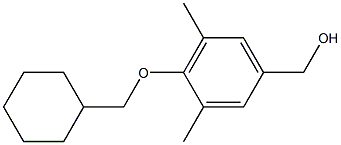 [4-(cyclohexylmethoxy)-3,5-dimethylphenyl]methanol,,结构式
