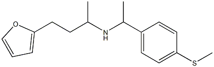 [4-(furan-2-yl)butan-2-yl]({1-[4-(methylsulfanyl)phenyl]ethyl})amine