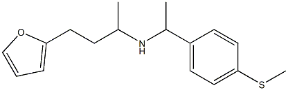  [4-(furan-2-yl)butan-2-yl]({1-[4-(methylsulfanyl)phenyl]ethyl})amine