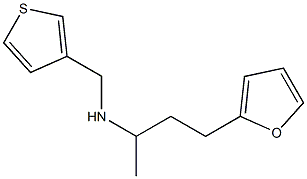 [4-(furan-2-yl)butan-2-yl](thiophen-3-ylmethyl)amine Structure