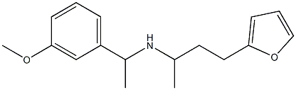  [4-(furan-2-yl)butan-2-yl][1-(3-methoxyphenyl)ethyl]amine