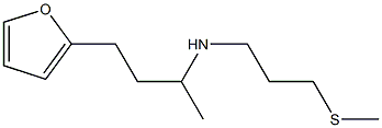 [4-(furan-2-yl)butan-2-yl][3-(methylsulfanyl)propyl]amine,,结构式