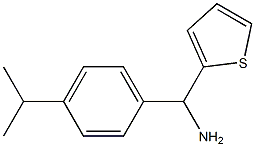 [4-(propan-2-yl)phenyl](thiophen-2-yl)methanamine 结构式
