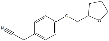 [4-(tetrahydrofuran-2-ylmethoxy)phenyl]acetonitrile,,结构式