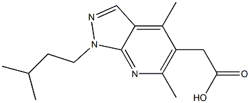 [4,6-dimethyl-1-(3-methylbutyl)-1H-pyrazolo[3,4-b]pyridin-5-yl]acetic acid