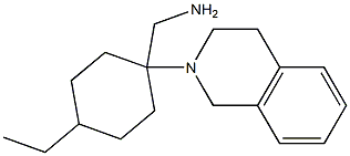 [4-ethyl-1-(1,2,3,4-tetrahydroisoquinolin-2-yl)cyclohexyl]methanamine Structure