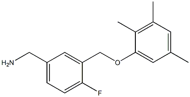 [4-fluoro-3-(2,3,5-trimethylphenoxymethyl)phenyl]methanamine 结构式