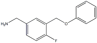 [4-fluoro-3-(phenoxymethyl)phenyl]methanamine,,结构式