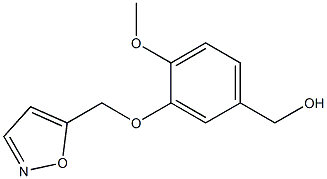 [4-methoxy-3-(1,2-oxazol-5-ylmethoxy)phenyl]methanol,,结构式