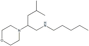 [4-methyl-2-(morpholin-4-yl)pentyl](pentyl)amine Structure