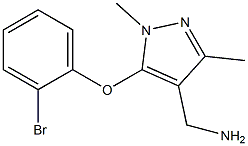 [5-(2-bromophenoxy)-1,3-dimethyl-1H-pyrazol-4-yl]methanamine|