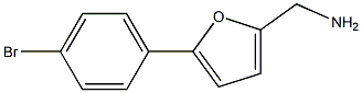 [5-(4-bromophenyl)-2-furyl]methylamine Struktur