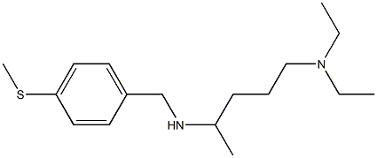 [5-(diethylamino)pentan-2-yl]({[4-(methylsulfanyl)phenyl]methyl})amine,,结构式