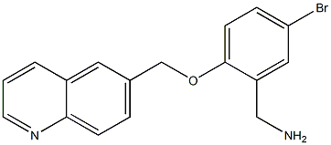 [5-bromo-2-(quinolin-6-ylmethoxy)phenyl]methanamine Struktur