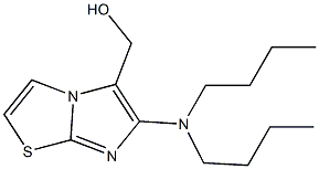 [6-(dibutylamino)imidazo[2,1-b][1,3]thiazol-5-yl]methanol,,结构式